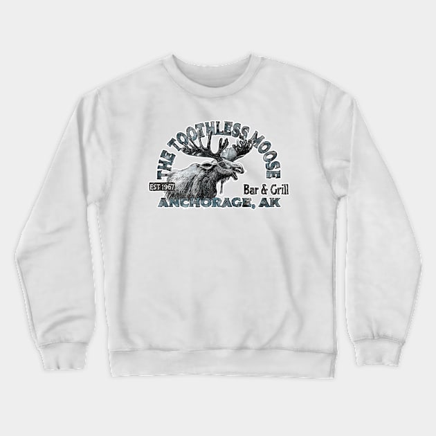 The Toothless Moose Bar Crewneck Sweatshirt by CherylMarie